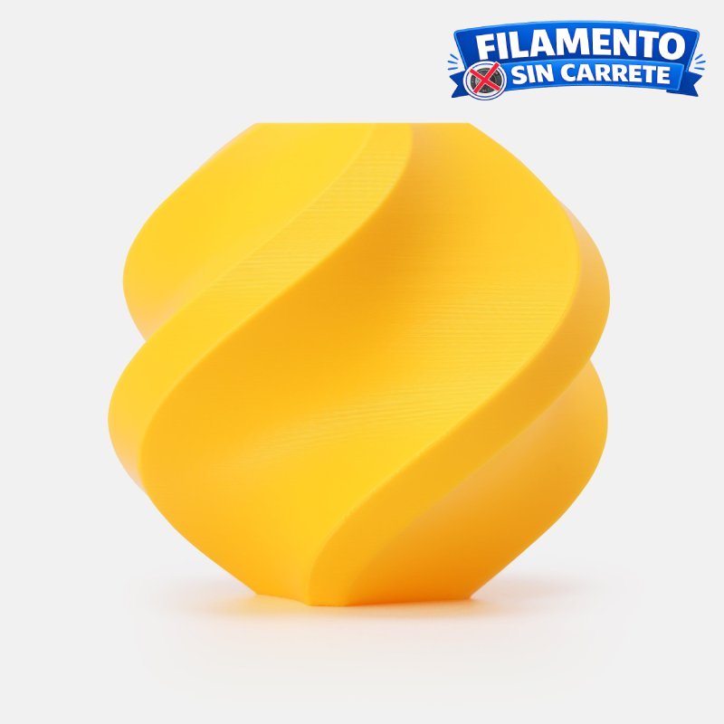 Filamento Bambu Lab PLA Lite refill girasol amarillo 1.75 mm 1 kg