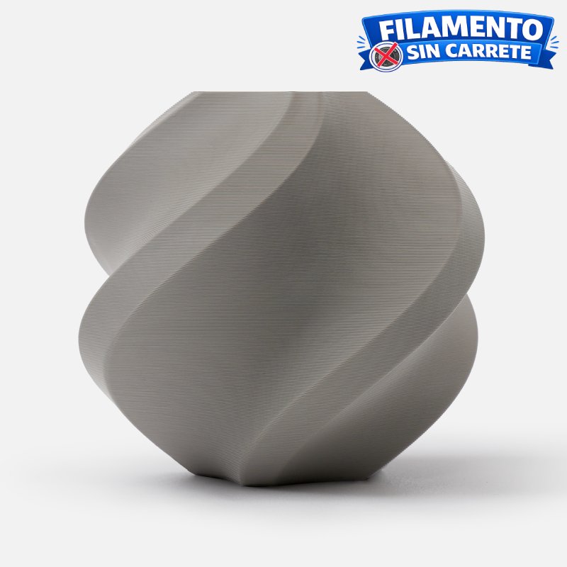 Filamento Bambu Lab PLA Lite refill gris 1.75 mm 1 kg — refacción Bambu Lab AG-BAMBULAB-PLA-LITE-SPL-GRI