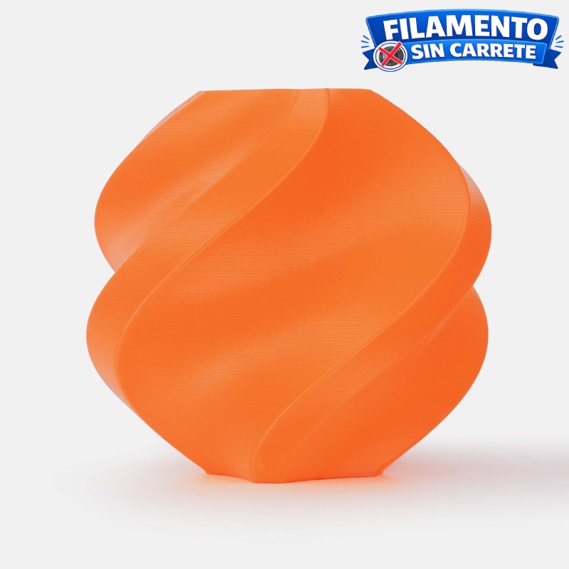 Filamento Bambu Lab PLA Lite refill naranja 1.75 mm 1 kg