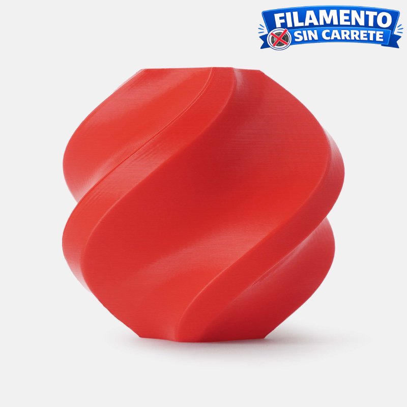 Filamento Bambu Lab PLA Lite refill rojo 1.75 mm 1 kg