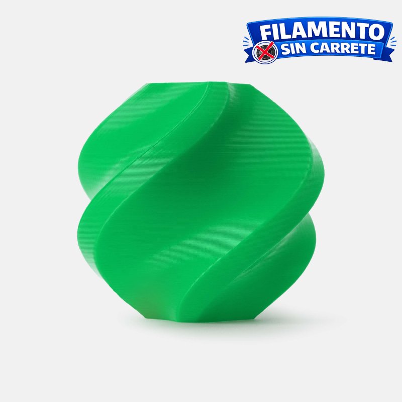 Filamento Bambu Lab PLA Lite refill verde 1.75 mm 1 kg