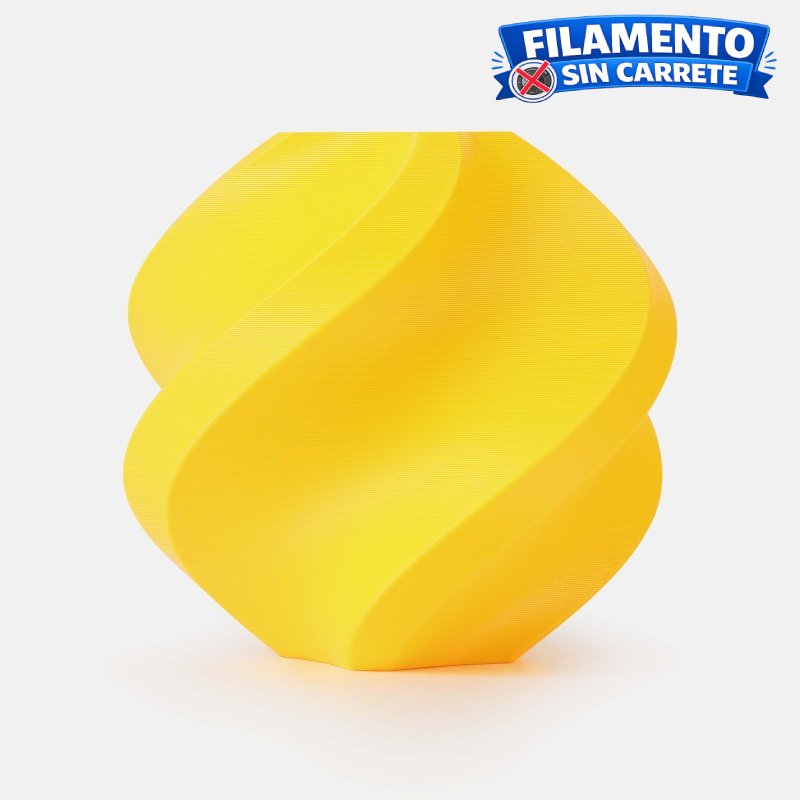 Filamento Bambu Lab PLA refill amarillo 1.75 mm 1 kg