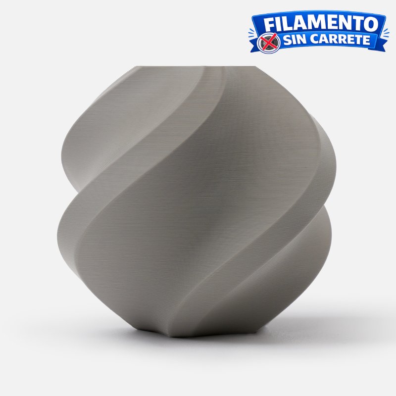 Filamento Bambu Lab PLA refill gris 1.75 mm 1 kg