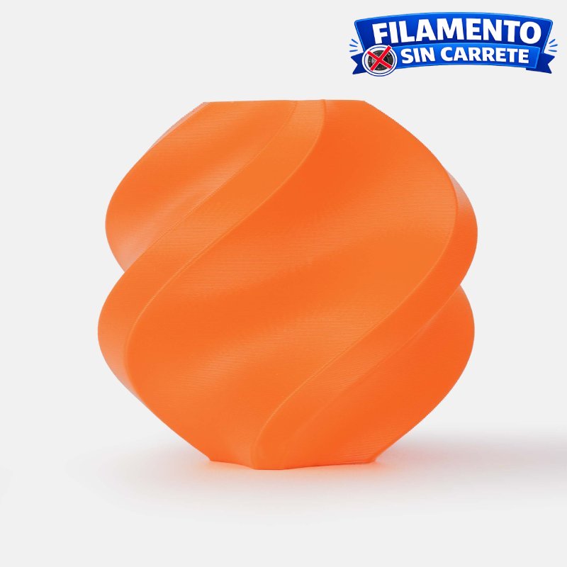 Filamento Bambu Lab PLA refill naranja 1.75 mm 1 kg