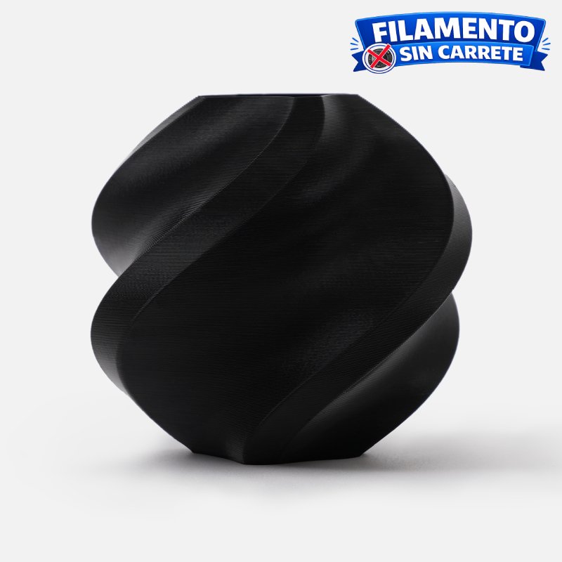 Filamento Bambu Lab PLA refill negro 1.75 mm 1 kg